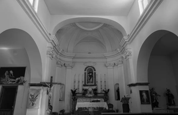 Fornelli Isernia Molise Chiesa San Pietro Martire Vista — Foto Stock