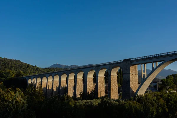 Isernia Molise Itália Ponte Ferroviária Santo Spirito Vista — Fotografia de Stock