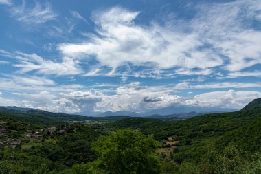 Carpinone köyünden Molise manzarası.