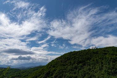 Carpinone köyünden Molise manzarası.