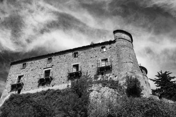 Carpinone Molise Och Isernia Det Medeltida Slottet — Stockfoto