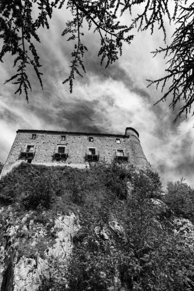 Carpinone Molise Isernia Středověký Hrad — Stock fotografie