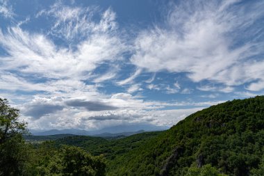 Carpinone köyünden Molise manzarası.