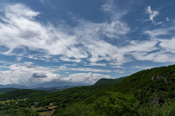 Carpinone Köyünden Molise Manzarası — Stok fotoğraf