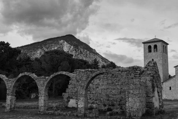 Rocchetta Volturno Isernia Molise Бенедиктинське Абатство Вінченцо Аль Вольтурно Історичне — стокове фото