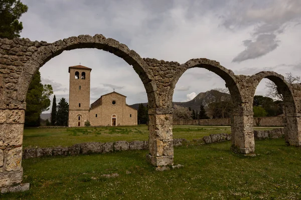 Rocchetta Volturno Isernia Molise Benedictijner Abdij Van Vincenzo Volturno Historische — Stockfoto