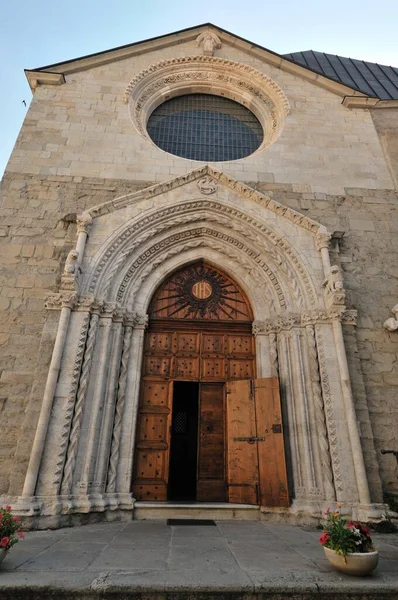 Agnone Isernia Molise Church Emidio Church Sant Emidio Agnone Splendid — Stock Photo, Image