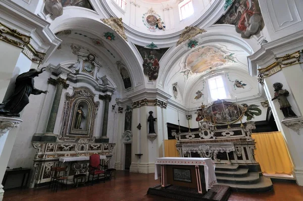 Agnone Isernia Molise Kościół San Francesco Jest Uważany Zabytek Narodowy — Zdjęcie stockowe