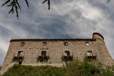 Carpinone, Molise, Isernia. Ortaçağ Şatosu. 
