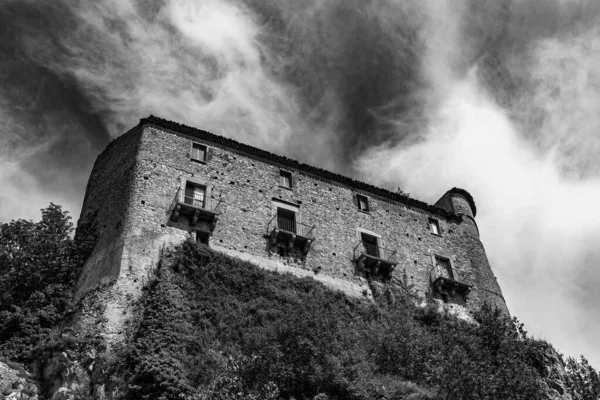 Carpinone Molise Isernia Středověký Hrad — Stock fotografie