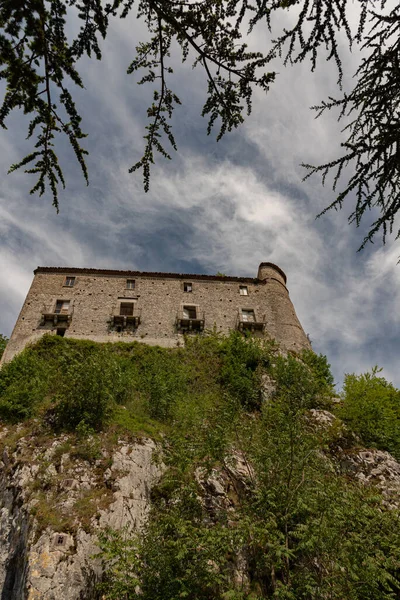 Carpinone Molise Isernia Středověký Hrad — Stock fotografie