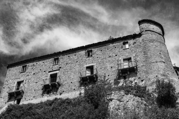 Carpinone Molise Och Isernia Det Medeltida Slottet — Stockfoto