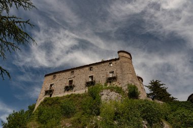 Carpinone, Molise, Isernia. Ortaçağ Şatosu. 