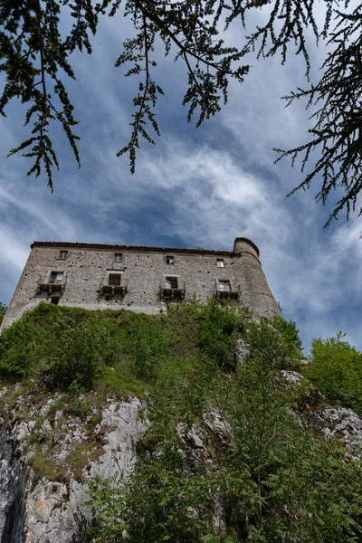 Карпиноне Молизе Изернии Средневековый Замок — стоковое фото