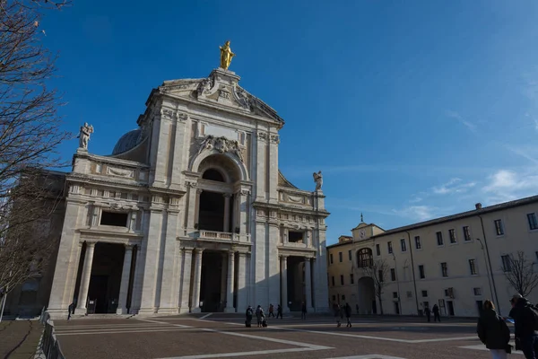 Asís Umbría Perugia Cruz Latina Basílica Santa Maria Degli Angeli — Foto de Stock