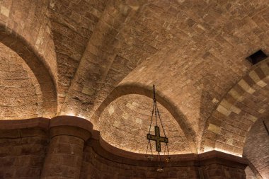 Assisi, Umbria, Perugia, San Francesco Bazilikası. Yukarı Kilise 'ye. Görünüm