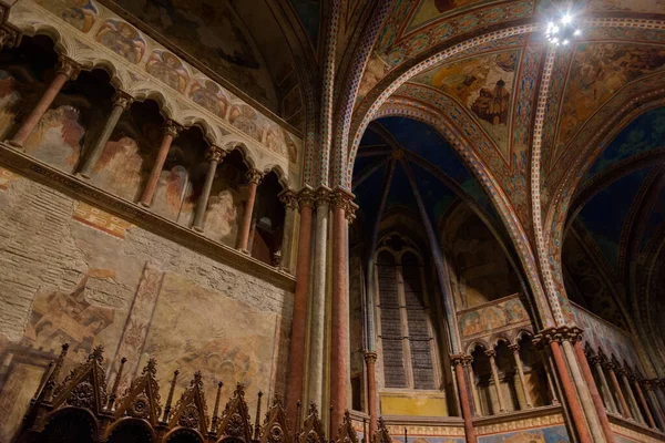 Ассизи Умбрия Перуджа Базилика Сан Франческо Верхняя Церковь Вид — стоковое фото