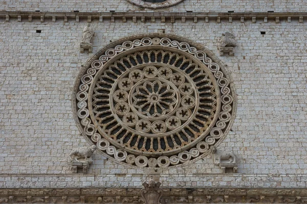 Assisi Umbria Perugia San Francesco Bazilika Felső Egyház Nézet — Stock Fotó