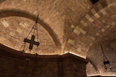 Assisi, Umbria, Perugia, San Francesco Bazilikası. Yukarı Kilise 'ye. Görünüm