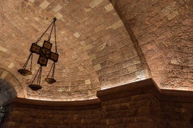 Assisi, Umbria, Perugia, San Francesco Bazilikası. Yukarı Kilise 'ye. Görünüm