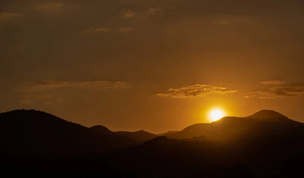 Kampanien Italien Regionalpark Roccamonfina Spektakulärer Sonnenuntergang — Stockfoto