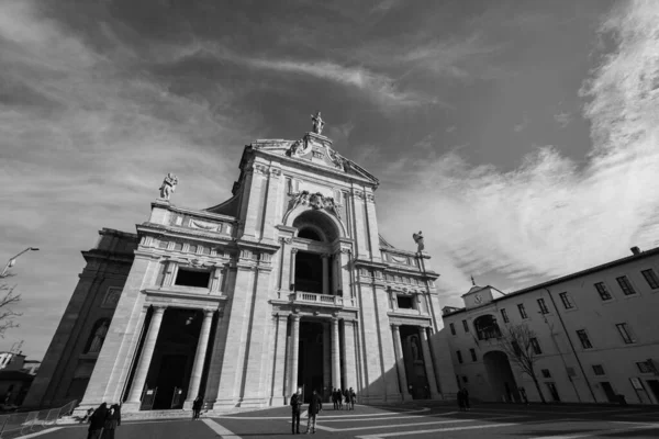 Assisi Umbrien Perugia Latinska Korset Basilikan Santa Maria Degli Angeli — Stockfoto