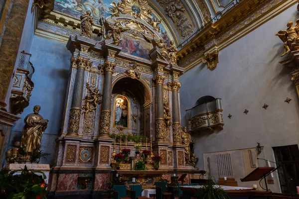 Asís Perugia Umbría Iglesia Santa Maria Sopra Minerva Vista Fachada —  Fotos de Stock