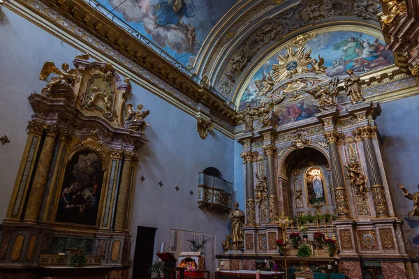 Asís Perugia Umbría Iglesia Santa Maria Sopra Minerva Vista Fachada — Foto de Stock