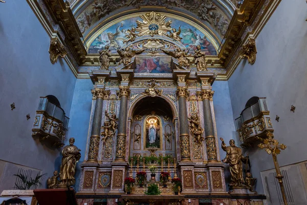 Asís Perugia Umbría Iglesia Santa Maria Sopra Minerva Vista Fachada —  Fotos de Stock