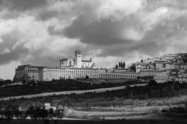 Asyż Umbria Perugia Bazylika San Francesco Górny Kościół Widok — Zdjęcie stockowe