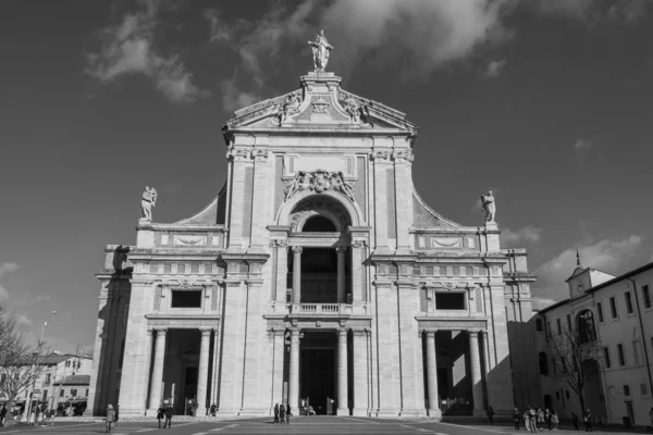 Assisi Umbrien Perugia Latinska Korset Basilikan Santa Maria Degli Angeli — Stockfoto
