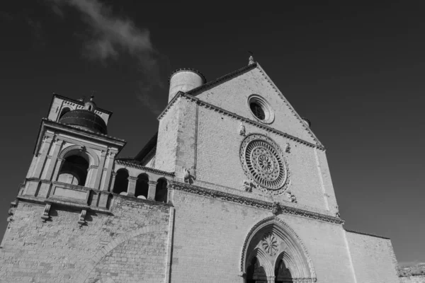 Assisi Umbria Perugia Bazilika San Francesco Horní Církev Zobrazit — Stock fotografie