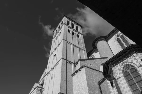 Assisi Umbrien Perugia Die Basilika San Francesco Die Oberkirche Aussicht — Stockfoto