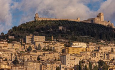 Assisi, Perugia, Umbria. Nefes kesici bir manzara.