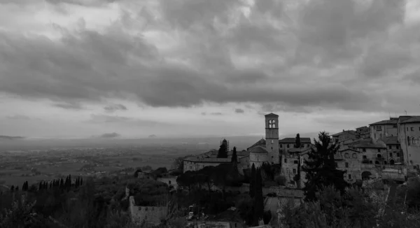 Assis Perugia Úmbria Impressionante Vista Deslumbrante — Fotografia de Stock