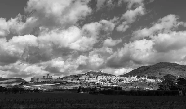 Asís Perugia Umbría Impresionante Vista Impresionante — Foto de Stock