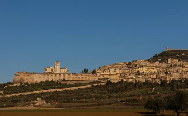 Assisi Perugia Och Umbrien Fantastisk Vidunderlig Utsikt — Stockfoto