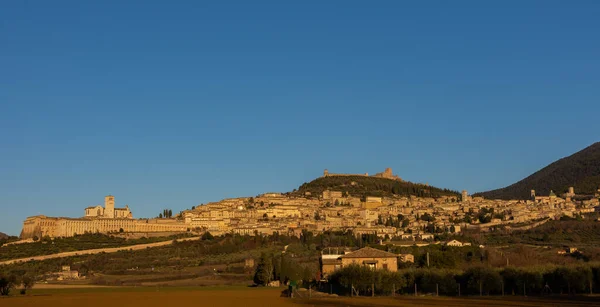 Asís Perugia Umbría Impresionante Vista Impresionante — Foto de Stock