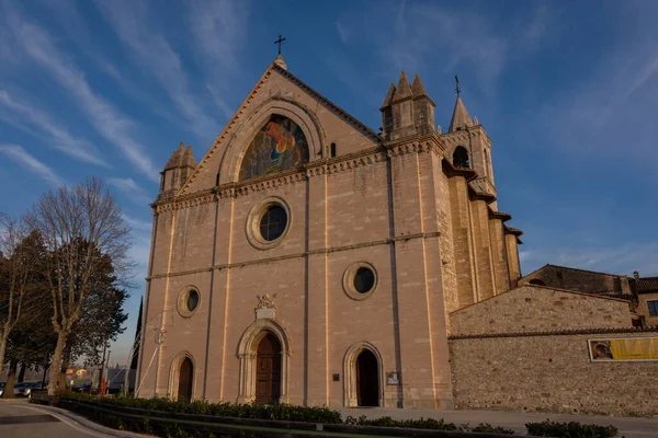 Assisi Rivotorto Perugia Umbrien Das Heiligtum Blick Auf Die Hauptfassade — Stockfoto
