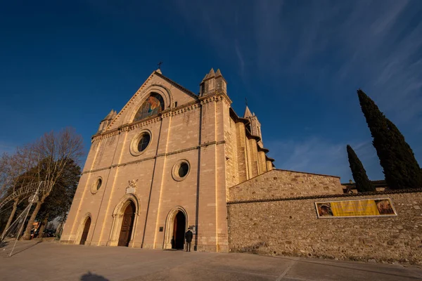 Assisi Rivotorto Perugia Umbria Útočiště Pohled Hlavní Fasádu — Stock fotografie