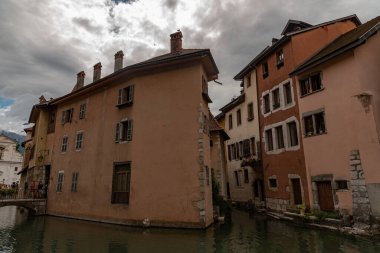 Annecy. Yukarı Savoy. Fransa. Savoy Venedik 'i olarak da bilinir.