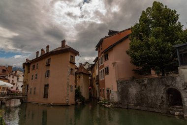Annecy. Yukarı Savoy. Fransa. Savoy Venedik 'i olarak da bilinir.