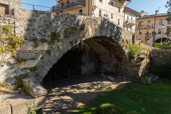 オースタ ローマ時代の石造りの橋 — ストック写真