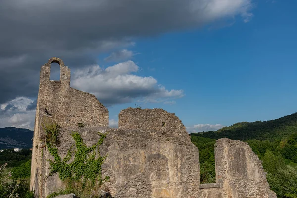 Isernia Molise Ruinas Del Convento Celestial Spirito Vista Panorámica —  Fotos de Stock