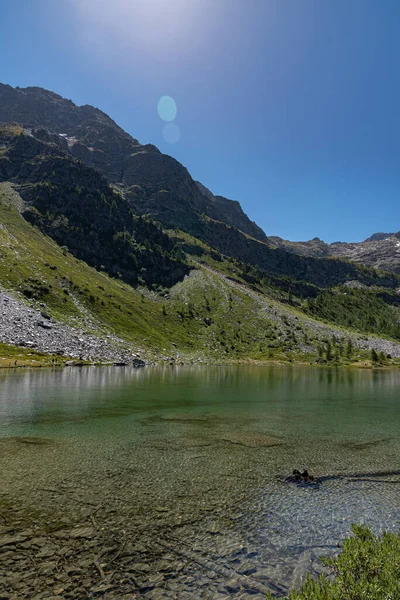 Morgex Aosta Der Wunderschöne See Von Arpy — Stockfoto