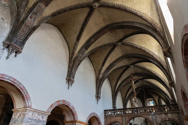 Aosta Italia Collegiata Dei Santissimi Pietro Orso — Foto Stock