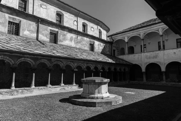 Aosta Italy Collegiate Church Santissimi Pietro Orso — Stock Photo, Image