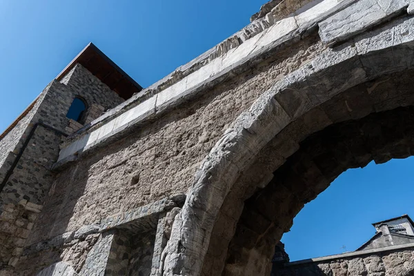 Aosta Italien Porta Pretoria — Stockfoto