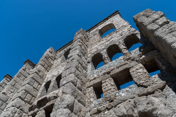 Ruinas Del Teatro Romano Aosta — Foto de Stock