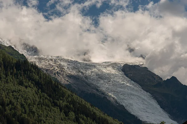 Chamonix Mont Blanc Ledovec Bossons — Stock fotografie